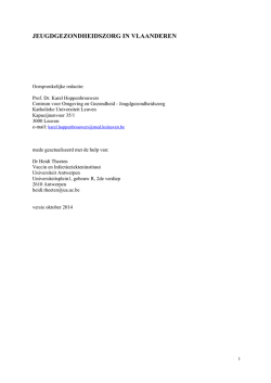 Jeugdgezondheidszorg in Vlaanderen