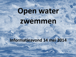 deze presentatie over open water zwemmen en de