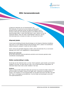EEG: hersenonderzoek - Spaarne Ziekenhuis
