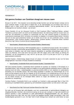 Het gamma fondsen van Candriam draagt een nieuwe naam
