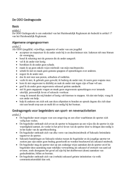 HUISHOUDELIJK REGLEMENT VAN DE CKC "ONTSPANNING