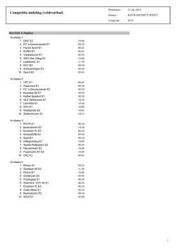 Indeling E-pupillen