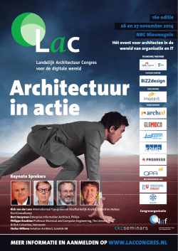 Download de folder - Landelijk Architectuur Congres