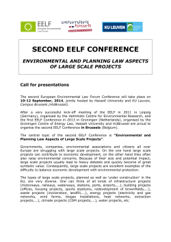 SECOND EELF CONFERENCE