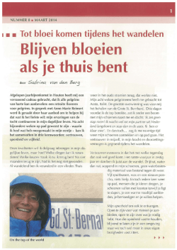 het blad van de vereniging pelgrimswegen naar Rome