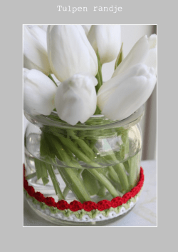 Haakpatroon tulpen randje