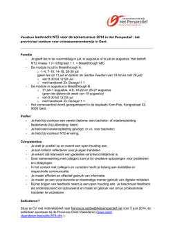 Vacature leerkracht NT2 voor de zomercursus