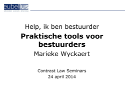 Presentatie Marieke Wyckaert - Contrast :::. Law Seminars
