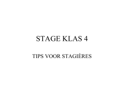 HOE KOM JE AAN EEN LEUKE STAGE?