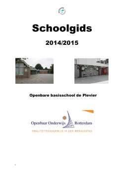 Schoolgids - OBS De Plevier