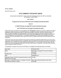 Dutch CSL Short and Leveraged Pricing Supplement