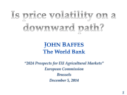 Is price volatility on a downward path?