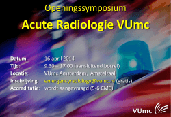 Openingssymposium Acute Radiologie VUmc