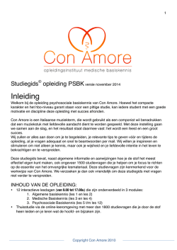 Inleiding - Con Amore