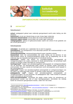 Infobundelonderwijsregelgeving 2014-2015