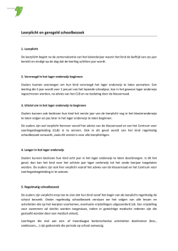 Leerplicht en geregeld schoolbezoek