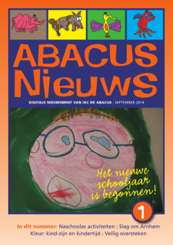 Hetnieuwe schooljaar is begonnen!