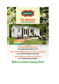 Een goede investering - Ardennen Camping Bertrix