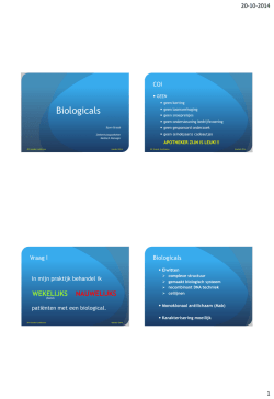 Introductie biologicals