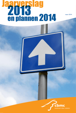 Jaarverslag 2013 en beleidsplan 2014