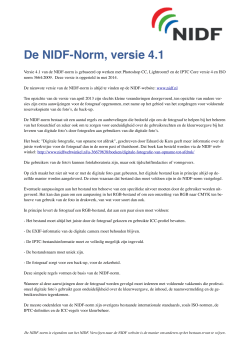 De NIDF-Norm, versie 4.1