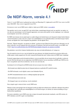 De NIDF-Norm, versie 4.1