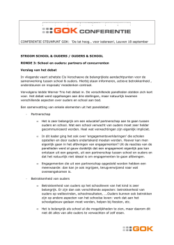 Verslag van het debat