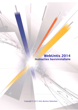 Installatie WebUntis 2013