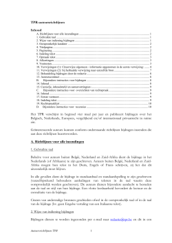 Gedetailleerde richtlijnen, versie 7 oktober 2014 (pdf)