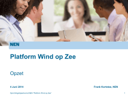 Presentatie NEN: Platform Wind op Zee