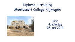 Diploma uitreiking havo