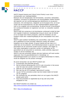 HACCP - Noordhoff Uitgevers