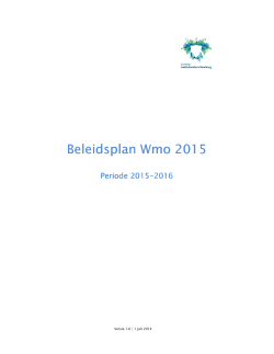 2a Conceptbeleidsplan WMO 2015