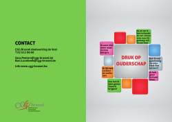 DRUK OP OUDERSCHAP CONTACT