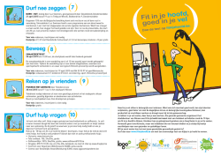 Durf nee zeggen Beweeg Reken op je vrienden Durf hulp vragen 7