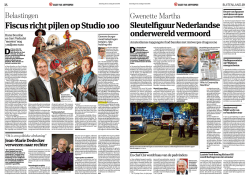 Jan Tuerlinckx in GAZET VAN ANTWERPEN