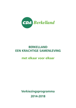 Download hier het Verkiezingsprogramma