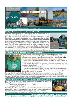 Nieuwsbrief nr 2 CDA Bodegraven-Reeuwijk