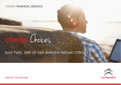 Choices - PSA Finance Nederland BV