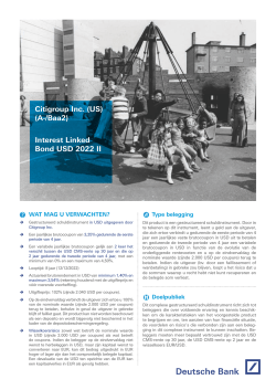 Interest Linked Bond USD 2022 II