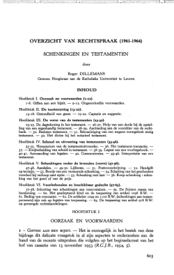schenkingen en testamenten
