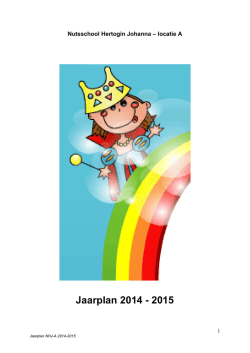Jaarplan 2014-2015 NHJ-A 07BW00 - nhj-a.nl