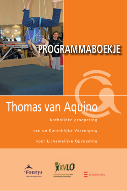 Thomas Bulletin Programmaboekje