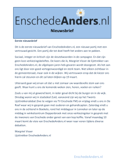 Nieuwsbrief 1 - EnschedeAnders.nl