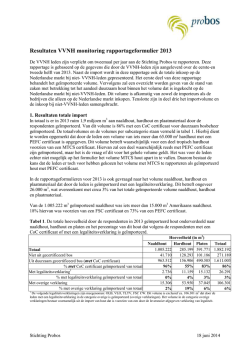 Tussen rapportage VVNH monitoring 2007 (versie 10-6