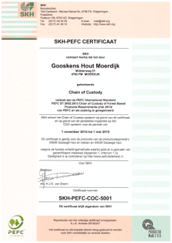 FSC - Gooskens Hout Moerdijk