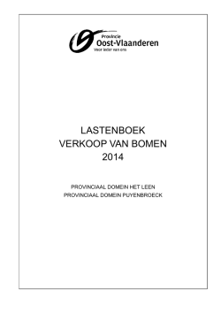 Download het lastenboek voor verkoop van bomen.