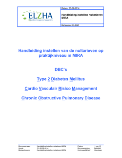 Handleiding instellen nultarieven MIRA versie 3.0