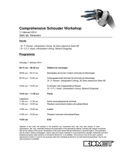 Comprehensive Schouder Workshop