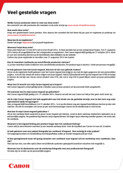 Veel gestelde vragen - Sales